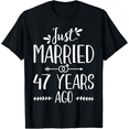 thumbnail image 1 of 47th Wedding Anniversary Couples Husband Wife 47 Years T-Shirt100% cotton, 1 of 1