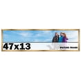thumbnail image 1 of 47x13 Frame Gold Bronze Modern Solid Wood Picture Frame | 0.75 Inch Moulding Width | Includes UV, 1 of 8