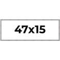 thumbnail image 1 of 47x15 Frame Silver Picture Frame - Complete Modern Photo Frame Includes UV Acrylic Shatter Guard, 1 of 8