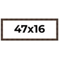 thumbnail image 1 of 47x16 Frame Brown Burl Real Wood Picture Frame Width 1.625 Inches | Interior Frame Depth 0.5 Inches, 1 of 8