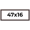 thumbnail image 1 of 47x16 Frame Brown Round Mahogany Solid Wood Picture Frame | 1.625 Inch Moulding Width | with UV, 1 of 8
