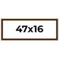thumbnail image 1 of 47x16 Frame Gold Brown Plein Air Vintage Solid Wood Picture Frame | 1.75 Inches Moulding Width |, 1 of 8