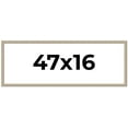 thumbnail image 1 of 47x16 Frame Grey Solid Wood Picture Frame Width 1 Inches | Interior Frame Depth 0.5 Inches |, 1 of 8
