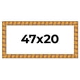 thumbnail image 1 of 47x20 Frame Beige Real Wood Picture Frame Width 3 inches | Interior Frame Depth 0.5 inches |, 1 of 8