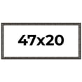 thumbnail image 1 of 47x20 Frame Black-Brown Medieval Solid Wood Picture Frame | 1.5 Inch Moulding Width | Gotham, 1 of 8
