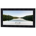 thumbnail image 1 of 47x20 Frame Black Passaggi Solid Wood Picture Frame Width 1.5 Inches | Interior Depth 0.5 Inches |, 1 of 8