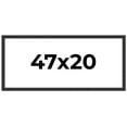 thumbnail image 1 of 47x20 Frame Black Real Wood Picture Frame Width 1.25 Inches | Interior Frame Depth 0.5 Inches |, 1 of 8