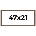 thumbnail image 1 of 47x21 Frame Brown Distressed Barnwood Picture Frame | Rustic Farmhouse Photo Frame Includes UV, 1 of 8