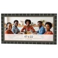 thumbnail image 1 of 47x22 Frame Black Bamboo Solid Wood Picture Frame Width 1.5 Inches | Interior Frame Depth 0.5, 1 of 8