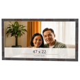 thumbnail image 1 of 47x22 Frame Brown Bamboo with Dark Coffee/Walnut Finish | Solid Wood Picture Frame Width 0.75, 1 of 8