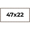 thumbnail image 1 of 47x22 Frame Brown Bamboo with Dark Coffee/Walnut Finish | Solid Wood Picture Frame Width 0.75, 1 of 8