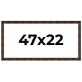 thumbnail image 1 of 47x22 Frame Brown Burl Real Wood Picture Frame Width 1.625 Inches | Interior Frame Depth 0.5 Inches, 1 of 8
