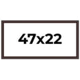 thumbnail image 1 of 47x22 Frame Brown Round Mahogany Solid Wood Picture Frame | 1.625 Inch Moulding Width | with UV, 1 of 8
