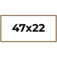 thumbnail image 1 of 47x22 Frame Gold Kingsley Distressed Solid Wood Picture Frame Width 0.75 Inches | Interior Frame, 1 of 8