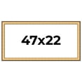 thumbnail image 1 of 47x22 Frame Gold Plein Aire Solid Wood Picture Frame Width 2 Inches | Interior Frame Depth 0.5, 1 of 8