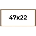 thumbnail image 1 of 47x22 Frame Gold Real Wood Picture Frame Width 1.25 inches | Interior Frame Depth 0.5 inches |, 1 of 8