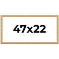 thumbnail image 1 of 47x22 Frame Gold Rustic Solid Wood Picture Frame | 1.25 Inch Wide Moulding | Rustique Gold, 1 of 8