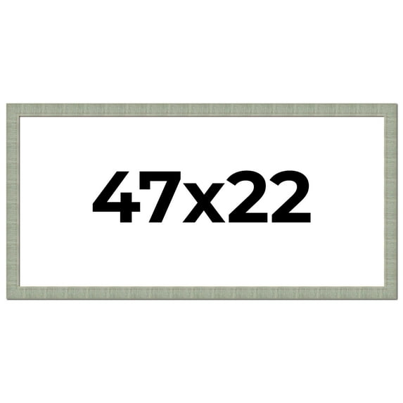 47x22 Frame Green Desert Pear Solid Wood Picture Frame | 1.625 Inch Moulding Width | Interior Frame