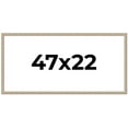 thumbnail image 1 of 47x22 Frame Grey Solid Wood Picture Frame Width 1 Inches | Interior Frame Depth 0.5 Inches |, 1 of 8