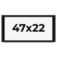 thumbnail image 1 of 47x22 Shadow Box Black Solid Wood Display Picture Frame | 1 Inch Rabbet Depth | | 1.375 Inch, 1 of 4