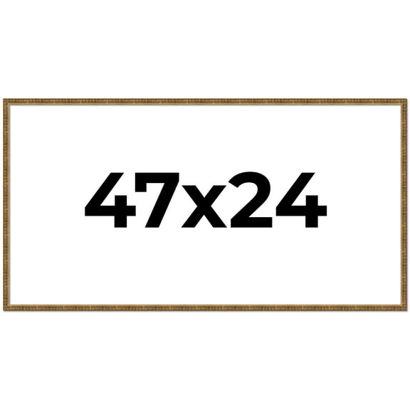 47x24 Frame Gold Picture Frame - Complete Modern Photo Frame Includes UV Acrylic Shatter Guard