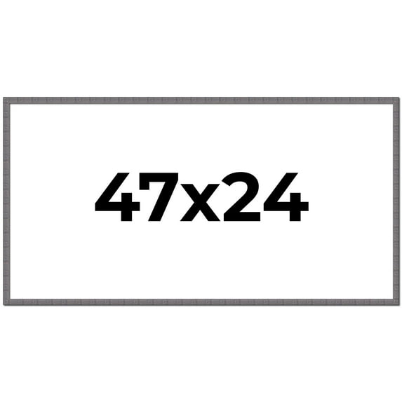 47x24 Frame Slate Blue Distressed Rustic Solid Wood Picture Frame | 0.75 Inch Moulding Width |