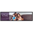 thumbnail image 1 of 47x6 Frame Black Real Wood Picture Frame Width 0.75 inches | Interior Frame Depth 0.5 inches | Noir, 1 of 8