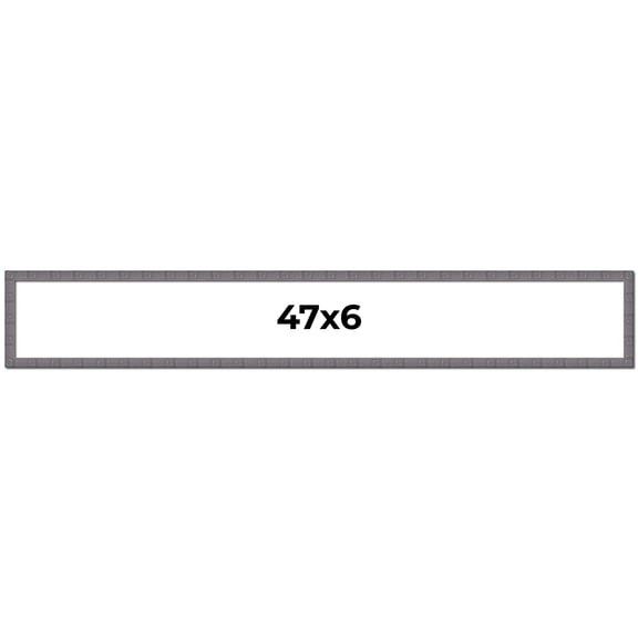 47x6 Frame Slate Blue Distressed Rustic Solid Wood Picture Frame | 0.75 Inch Moulding Width |