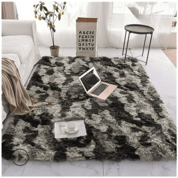 47x63"/63x79"/71x79"/79x98" Super Soft Fluffy Floor Rug Washable Shag Rug Shaggy Area Rug Bedroom Dining Room Anti-skid Carpet Yoga Mat Child Play Mat