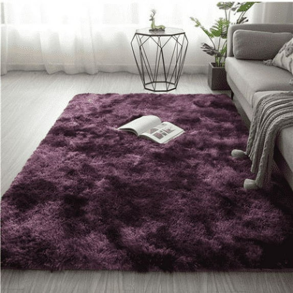 47x63"/63x79"/71x79"/79x98" Super Soft Fluffy Floor Rug Washable Shag Rug Shaggy Area Rug Bedroom Dining Room Anti-skid Carpet Yoga Mat Child Play Mat
