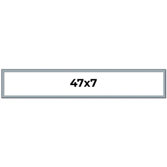 47x7 Frame Rustic Sky Blue Solid Wood Picture Frame | 0.75 Inch Moulding Width |Includes UV Acrylic
