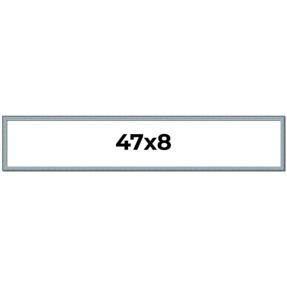 47x8 Frame Rustic Sky Blue Solid Wood Picture Frame | 0.75 Inch Moulding Width |Includes UV Acrylic