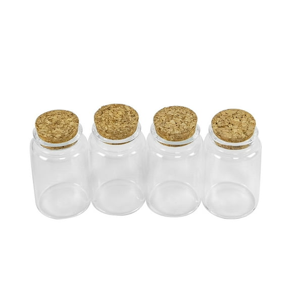 47x80x33mm 90ml Cute Clear Glass Bottle with Cork Pendant bottle Decorative bottle Drift bottle 6pcs