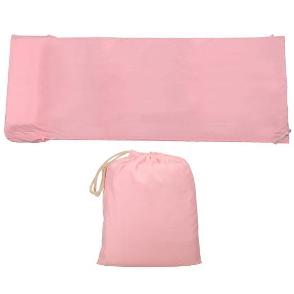 47x82" Sleeping Bag Liner Soft Lightweight Travel Camping Sheet Sleep Sack with Carry Bag, Pink