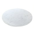 thumbnail image 1 of 48.03x48.03 inches Soft Round Area Rug for Bedroom, Modern Fluffy Circle Rug, Indoor Plush Circular Nursery Rugs Area Rugs for Living Room, White, 1 of 7