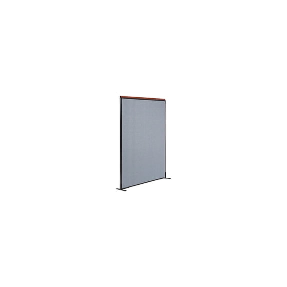 48-1/4"W x 97-1/2"H Deluxe Freestanding Office Partition Panel, Blue