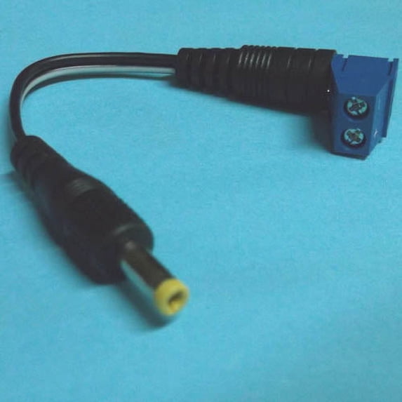 48-1260 - DC POWER PLUG 1.7X4.0MM WITH SOLDERLESS TERMINAL AND WIRE