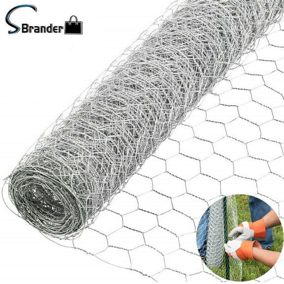 48" 150' Galvanized Poultry Net Metal Chicken Wire 2" Holes Mesh Fencing