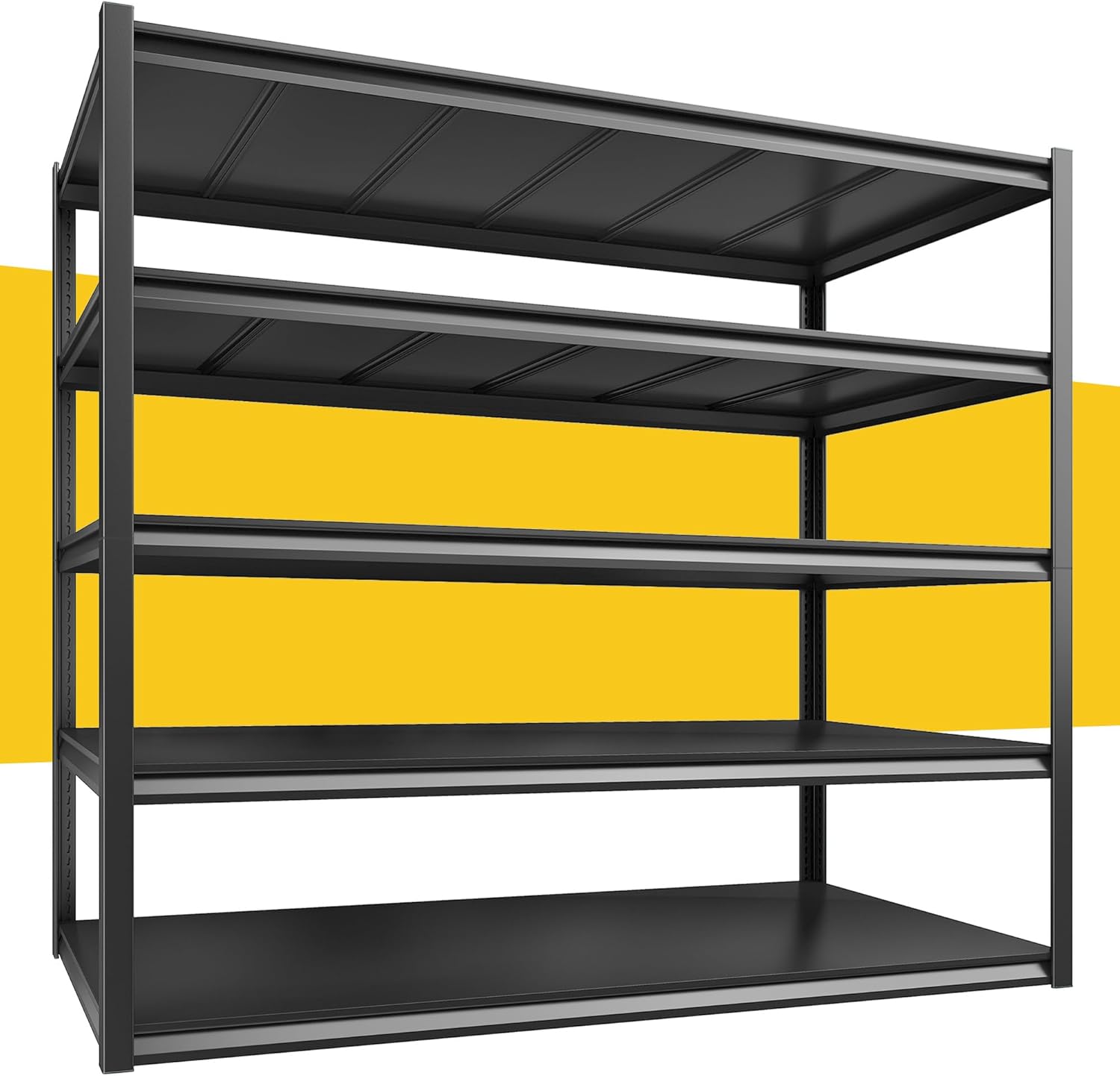 48.2" W Garage Shelving Heavy Duty Metal Shelving 3000LBS Storage ...