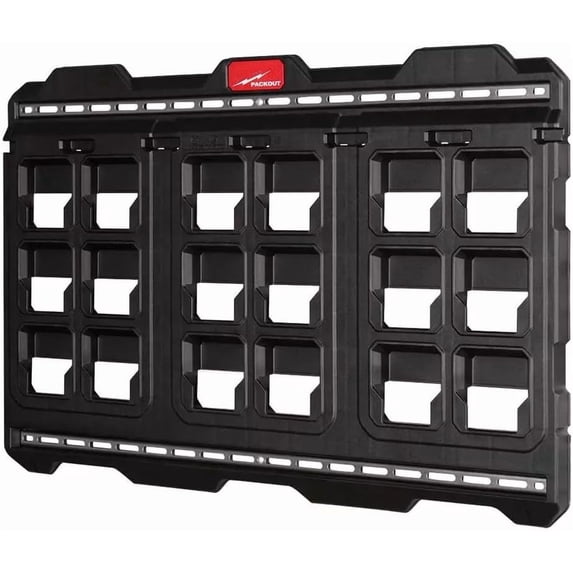 48-22-8497 For Milwaukee PACKOUT Large Wall Plate w/Metal Mounting Tracks,Length 1.2 in Height 20 in Width 30.75 in