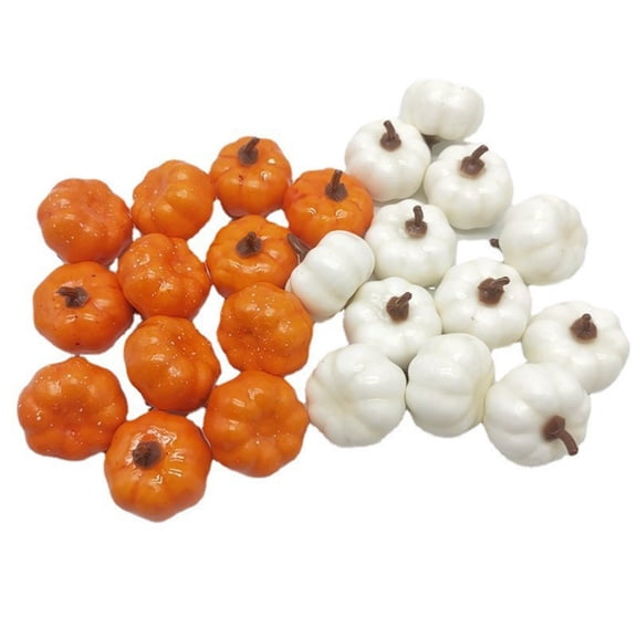 48/24/12pc Halloween Artificial Pumpkin Decoration Foam Simulation Fake Mini Pumpkin Halloween Party Decoration For Home Diy Cr