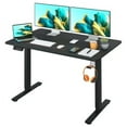 48*24In Computer Desk ，Electric Standing Desk ，Tshape with Headphone