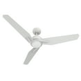 thumbnail image 1 of 48" 3-Blade Smart Ceiling Fan with LED Remote Reversible Silent DC Motor- White, 1 of 6
