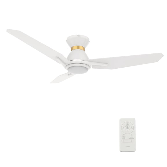 48" 3-Blade Smart Ceiling Fan with Remote and Reversible DC Motor for Bedroom