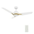 thumbnail image 1 of 48" 3 Blade Smart Indoor DC Ceiling Fan with Dim LED Light Remote, 1 of 6
