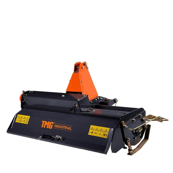 48" 3-Point Hitch Rotary Tiller, 18-30 HP Sub-Compact, 3-" Tilling Depth, PTO Shaft Included, Category 1 Hookup, TMG-RT120