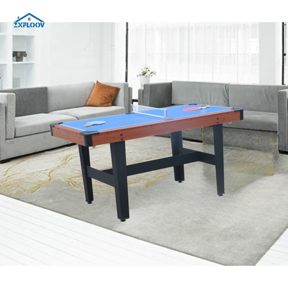 48″ 3 in 1 Combo Game Table – Billiards Pool, Glide Hockey & Table Tennis, Space Saving Multi Game Table for Home Game Room, Family & Teens