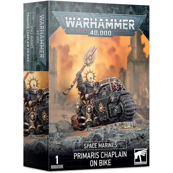 Games Workshop Warhammer 40k 48-31 Space Marines Primaris Chaplain on Bike