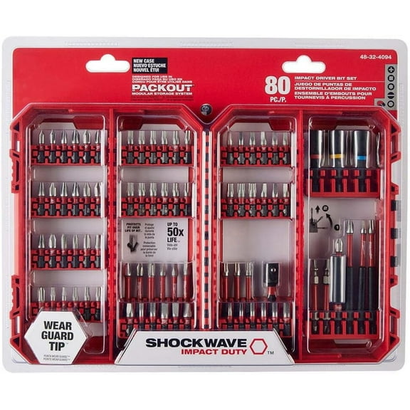 48-32-4094 for Milwaukee Shockwave Impact Duty Driver Bit Set - 80 PC X3