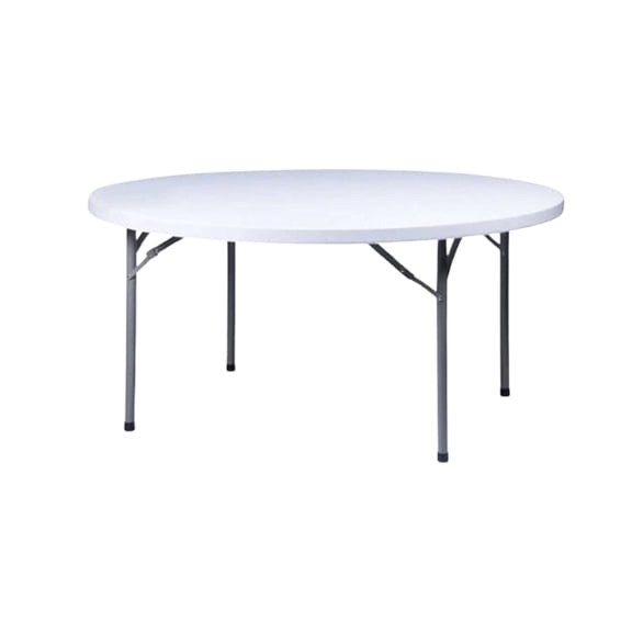 48" (4 Foot) Round Heavy Duty Plastic Folding Table by Chivari